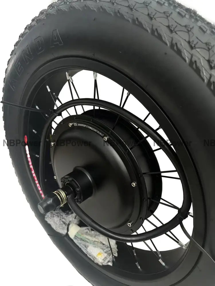 20*4.0 Fat rim 170/190mm dropout Rear wheel 3000W Fat motorwheel with 4.0 tire and 7 speed freewheel
