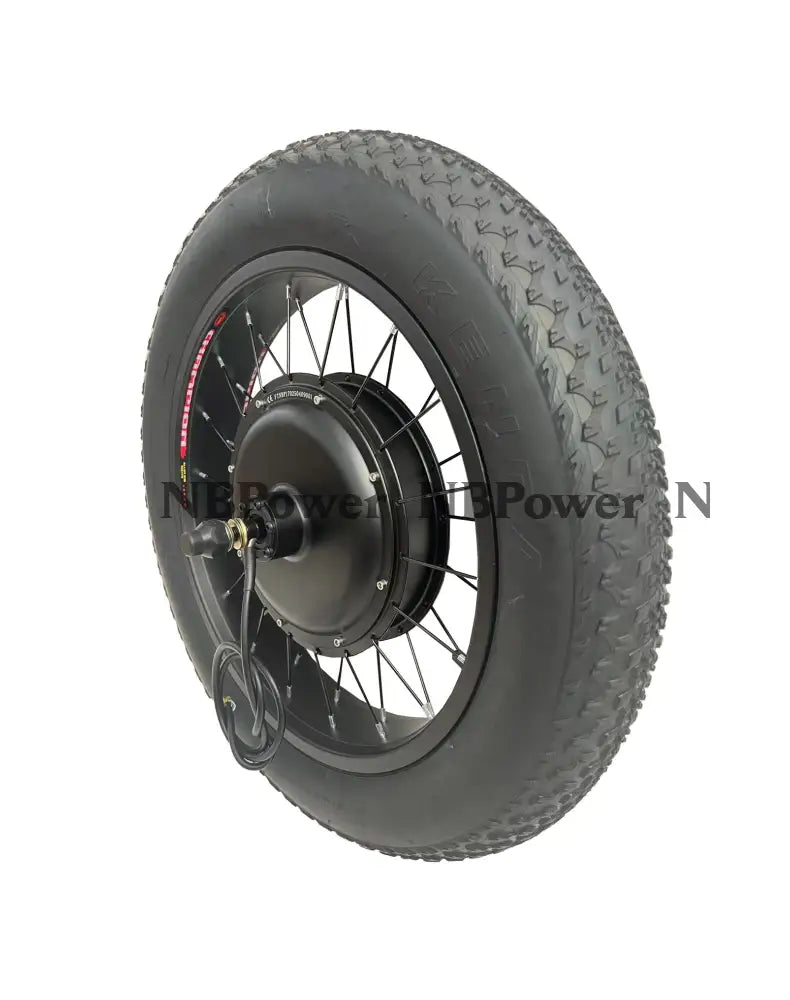 20*4.0 Fat rim with Rear 170mm/190mm dropout 52V/72V 2000W Fat motorwheel with 20*4.0 Fat tire and 7 speed freewheel