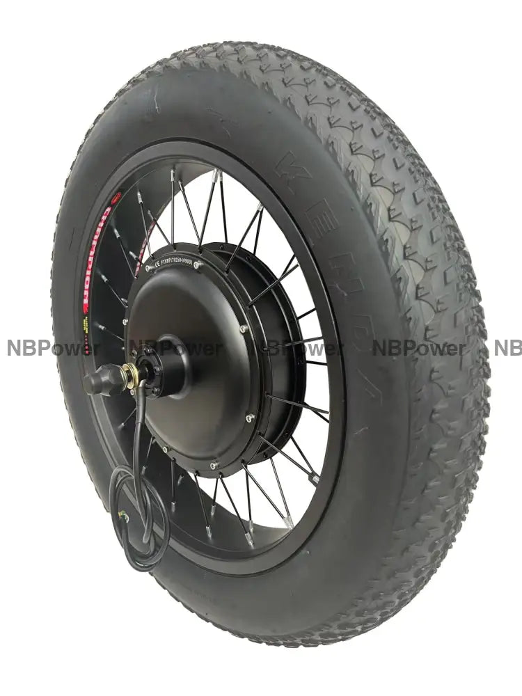 20*4.0 Fat rim with Rear 170mm/190mm dropout 52V/72V 2000W Fat motorwheel with 20*4.0 Fat tire and 7 speed freewheel