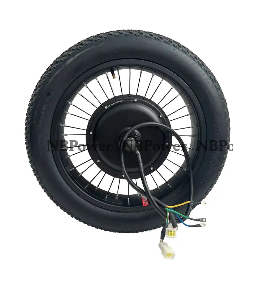 20*4.0 Fat rim with Rear170/190mm dropout 5000W motorwheel with 4.0 tire ，Rear 5000W Fat motorwheel with spokes 170mm