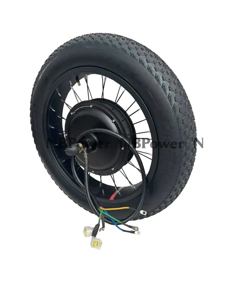 20*4.0 Fat rim with Rear170/190mm dropout 5000W motorwheel with 4.0 tire ，Rear 5000W Fat motorwheel with spokes