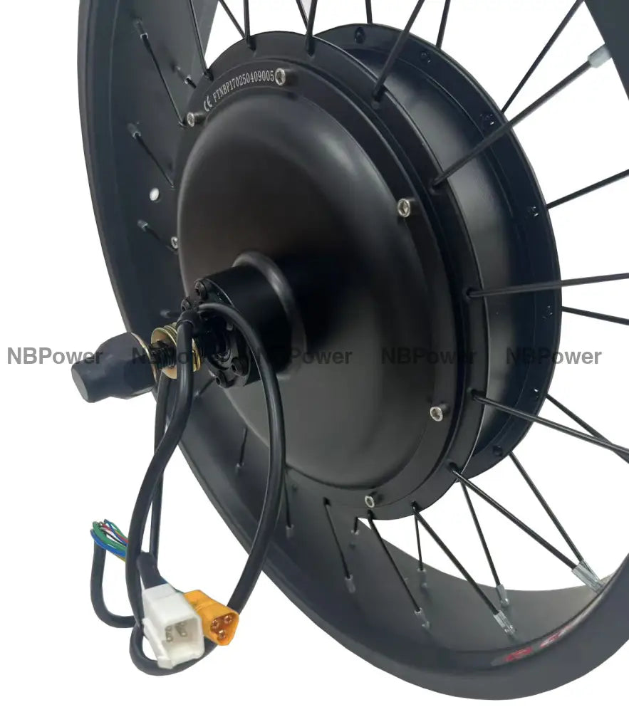 20*4.0 Rear 170-175mm dropout 48/52V/72V 2000W Fat motorwheel with spokes