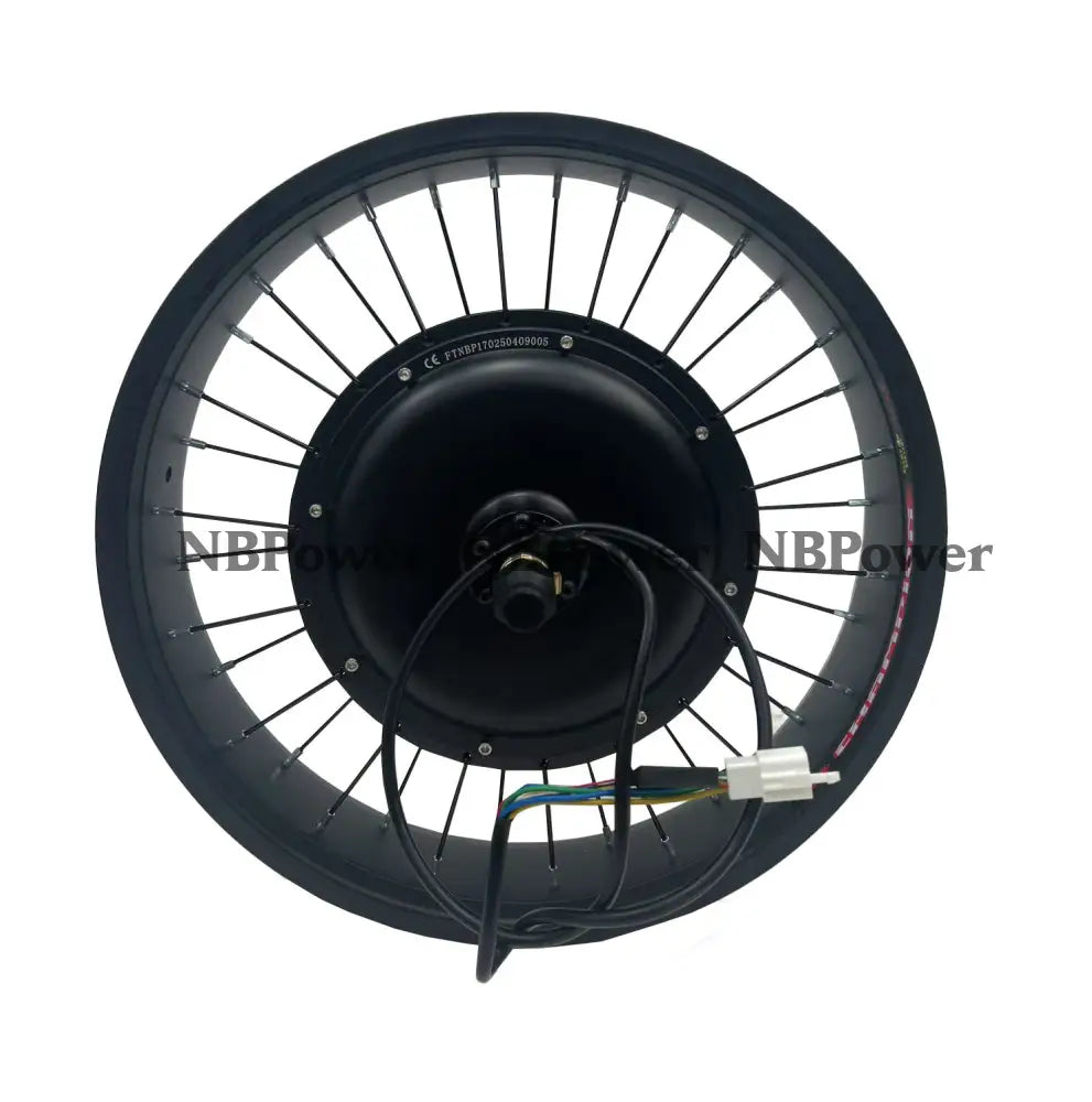 20*4.0 Rear 170-175mm dropout 48/52V/72V 2000W Fat motorwheel with spokes 48V