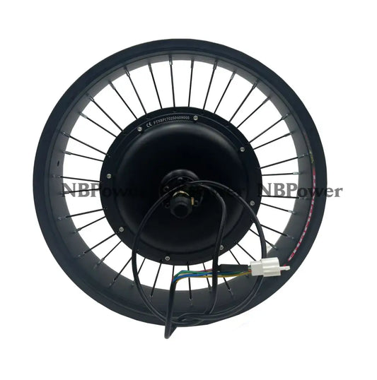 20*4.0 Rear 170-175mm dropout 48/52V/72V 2000W Fat motorwheel with spokes 48V