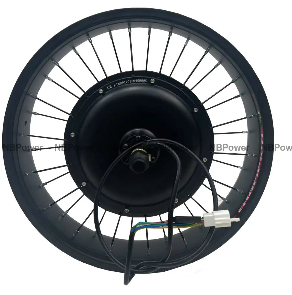 20*4.0 Rear 170-175mm dropout 48/52V/72V 2000W Fat motorwheel with spokes 48V