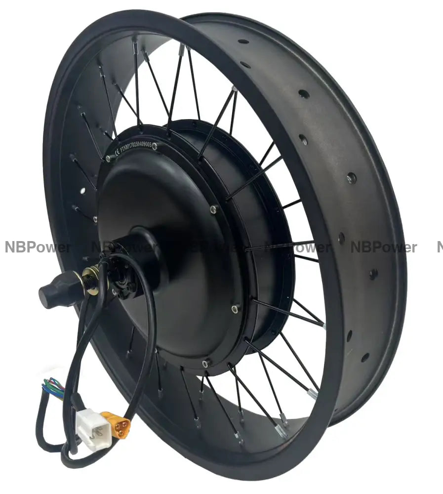 20*4.0 Rear 170-175mm dropout 48/52V/72V 2000W Fat motorwheel with spokes 52V