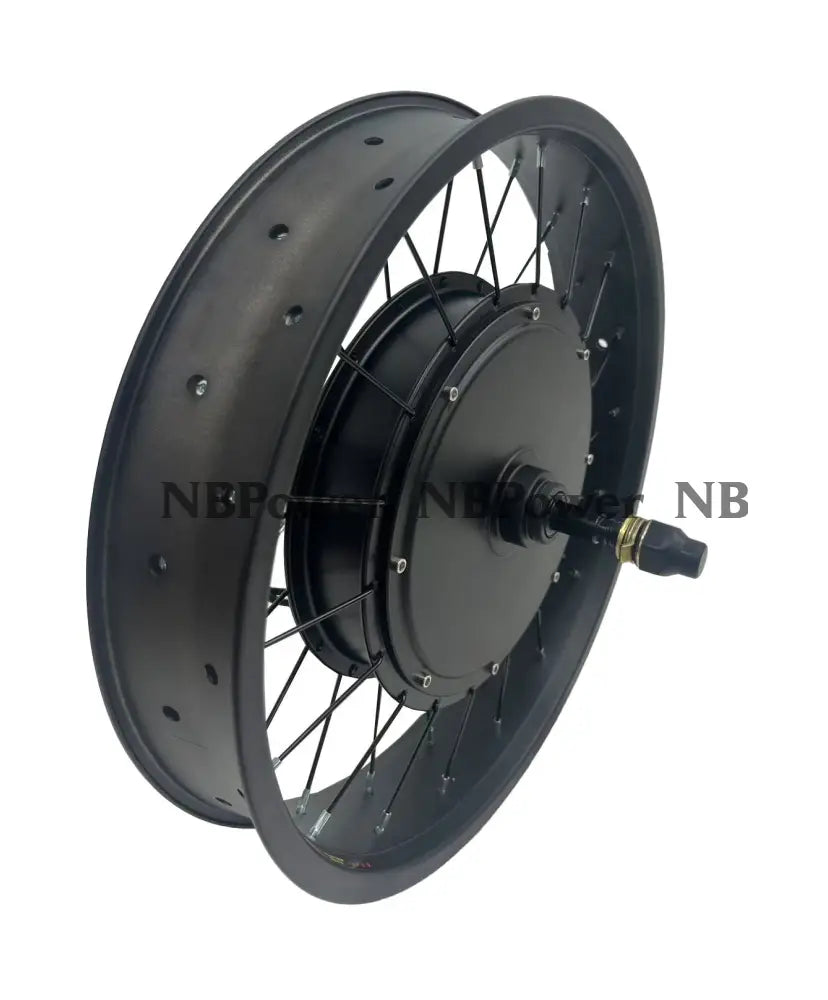 20*4.0 Rear 170-175mm dropout 48/52V/72V 2000W Fat motorwheel with spokes 72V