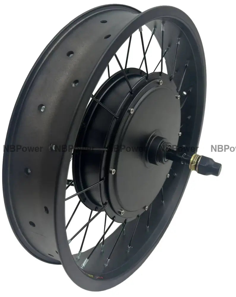 20*4.0 Rear 170-175mm dropout 48/52V/72V 2000W Fat motorwheel with spokes 72V