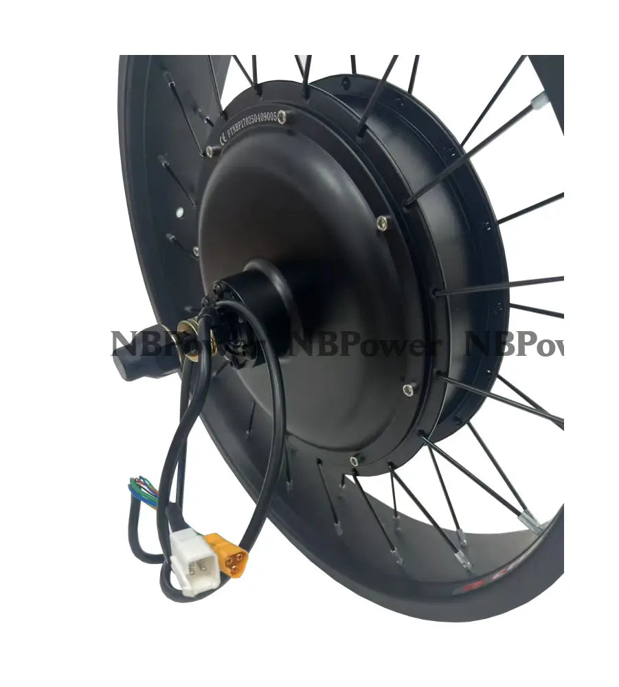 20*4.0 Rear 170-175mm dropout 48/52V/72V 2000W Fat motorwheel with spokes