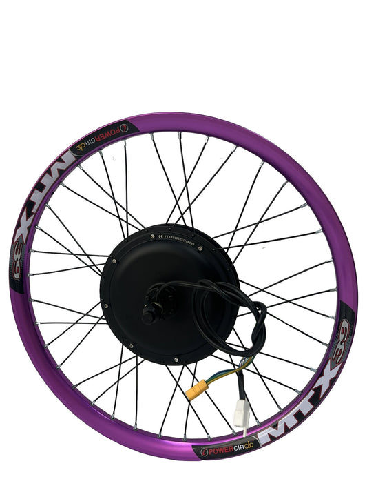 Popular Pink Purple  26" 27.5" 29 Inch Strong Sun Ring MTX Rim 48V 52V 2000W  Hub MotorWheel  , 48v 52v 2000w Ebike Bicycle Electric Bike Hub Motor ;