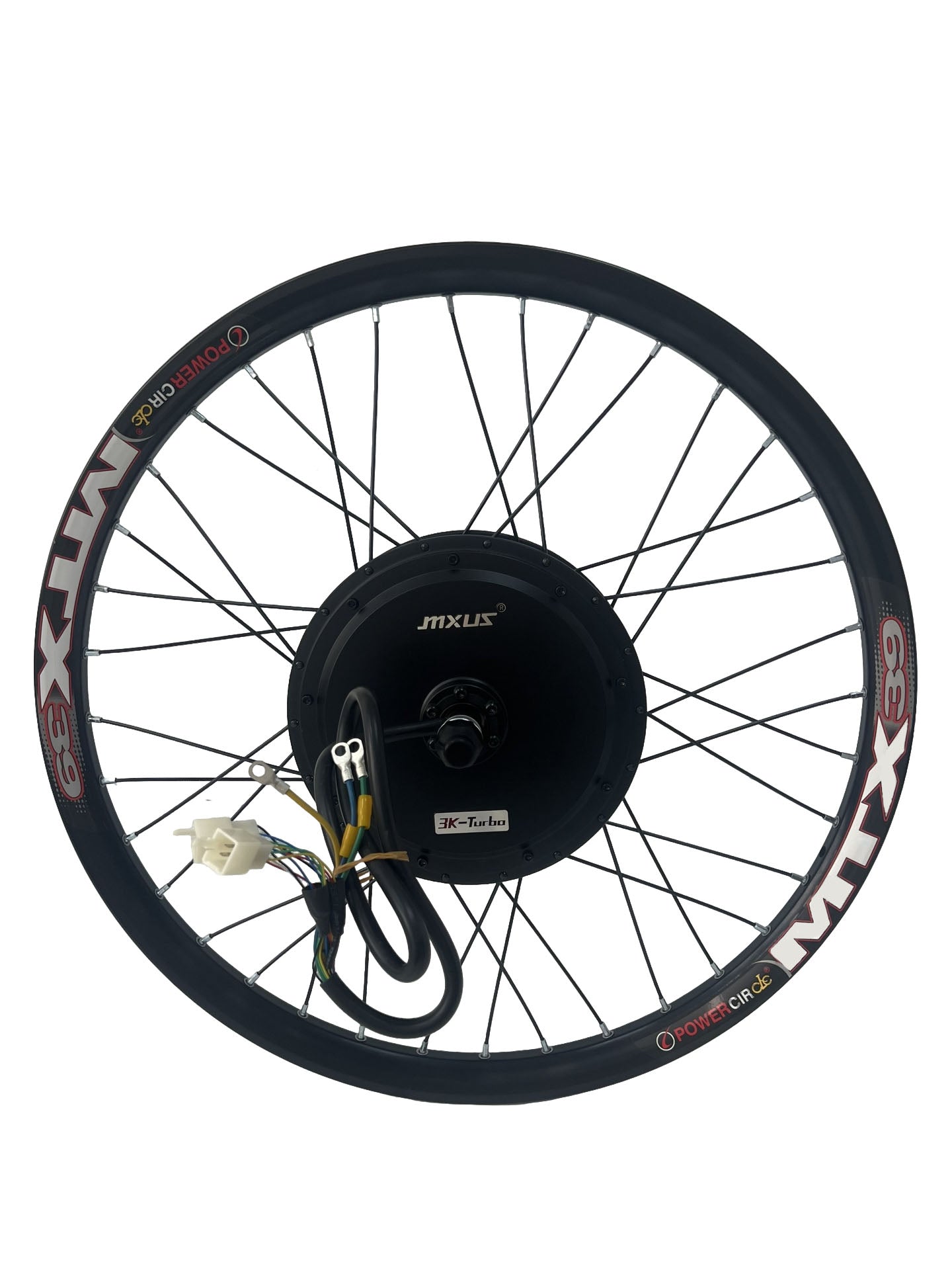 MXUS Smooth Drive 72v 3000w 3k Turbo Electric Bicycle Motor ，26/27.5/29" MXUS 3K-Turbo 3T 72V3000W 135-142mm  Dropout Motorwheel with 1/7s Freewheel