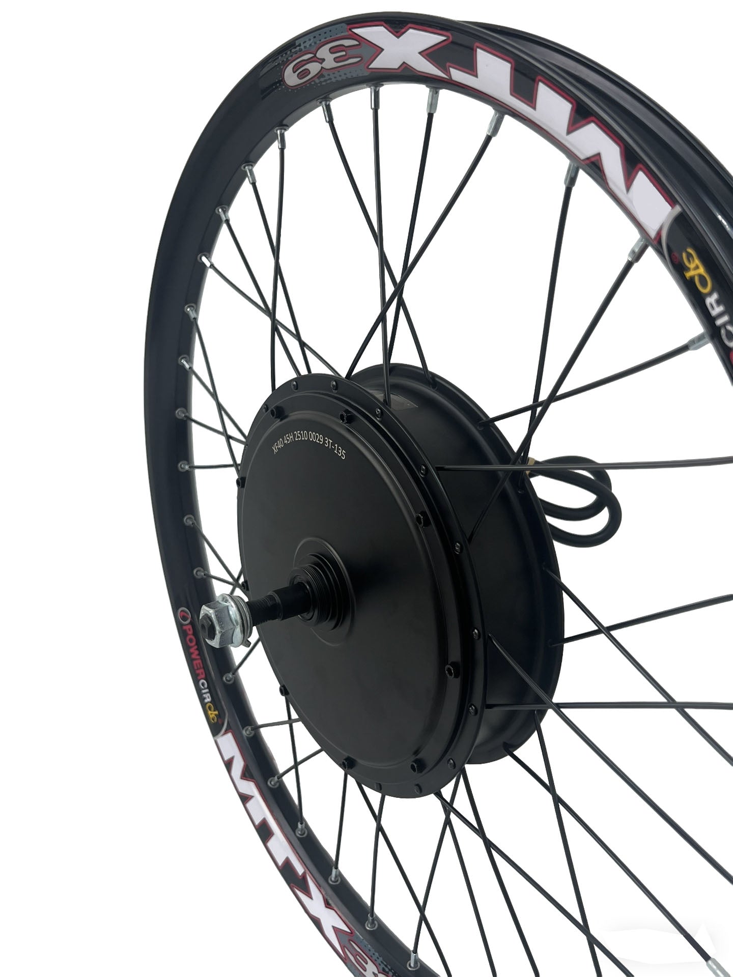 MXUS Smooth Drive 72v 3000w 3k Turbo Electric Bicycle Motor ，26/27.5/29" MXUS 3K-Turbo 3T 72V3000W 135-142mm  Dropout Motorwheel with 1/7s Freewheel