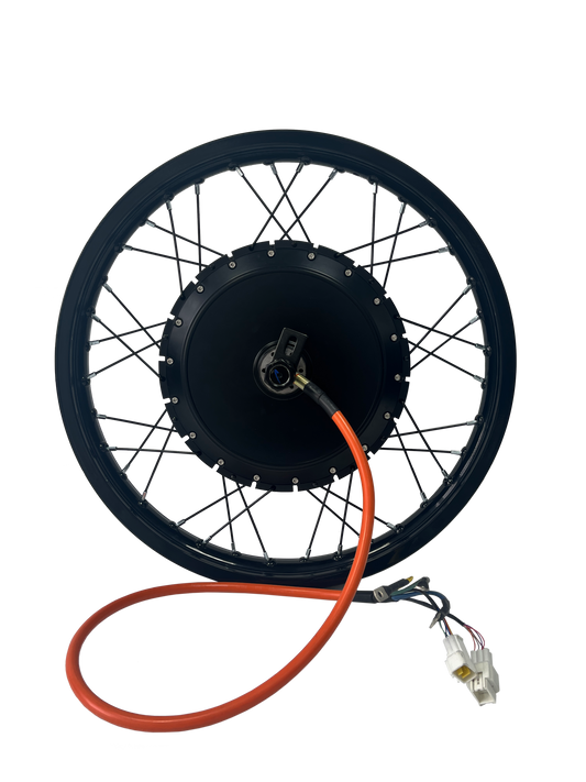 17inch/18inch/19inch QS273 170-175mm Dropout 72V 8000W High Power Motorcycle  Motorwheel With Single Speed Freewheel For Electric Motorcycle NBPower
