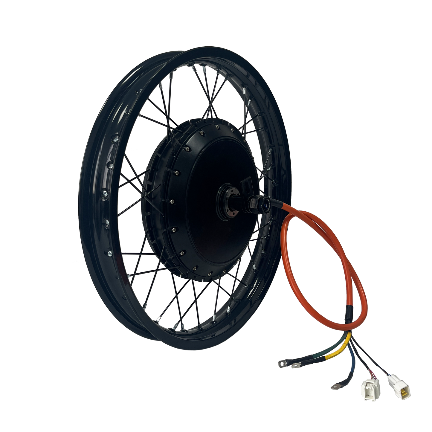 17inch/18inch/19inch QS273 170-175mm Dropout 72V 8000W High Power Motorcycle  Motorwheel With Single Speed Freewheel For Electric Motorcycle NBPower