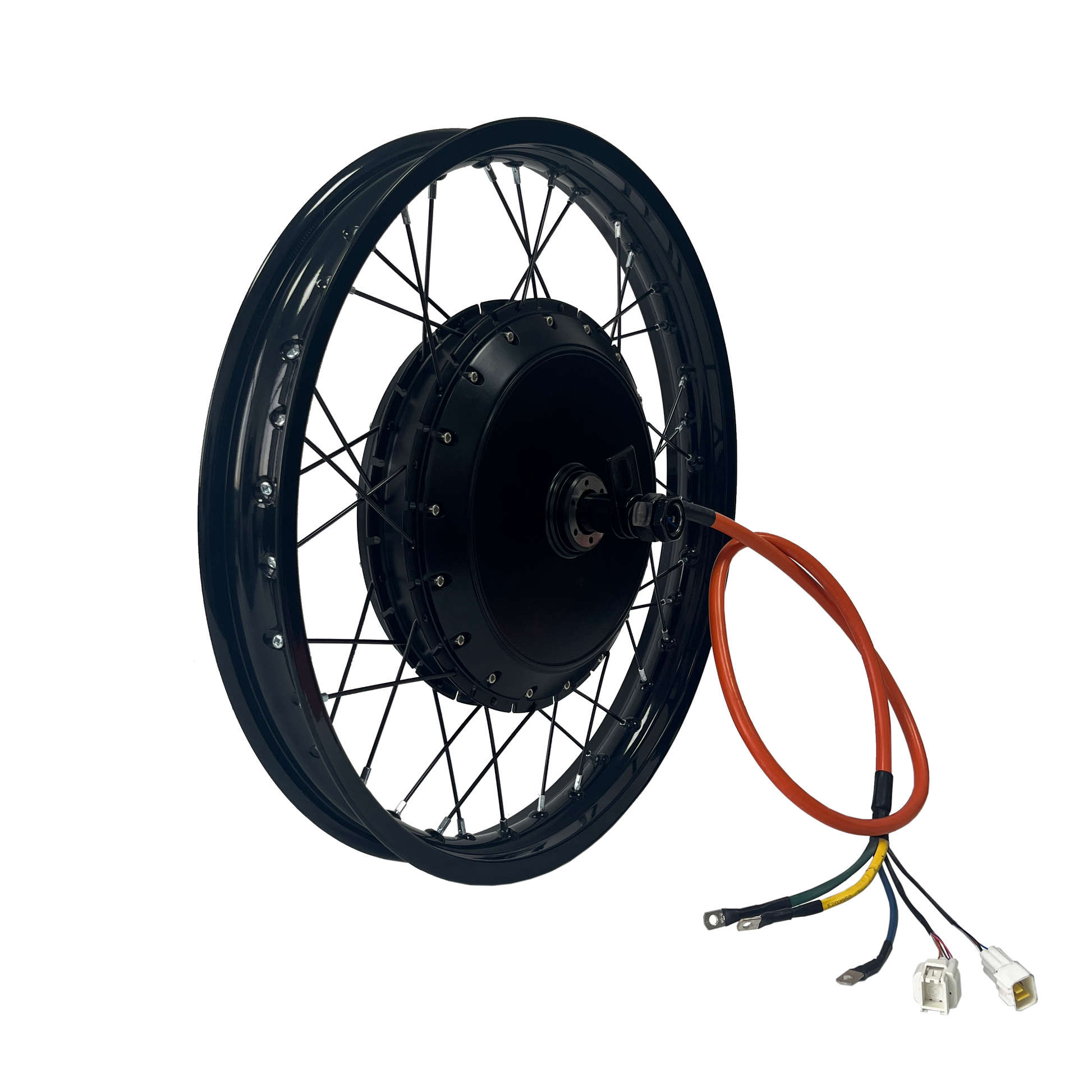 17inch/18inch/19inch QS273 170-175mm Dropout 72V 8000W High Power Motorcycle  Motorwheel With Single Speed Freewheel For Electric Motorcycle NBPower