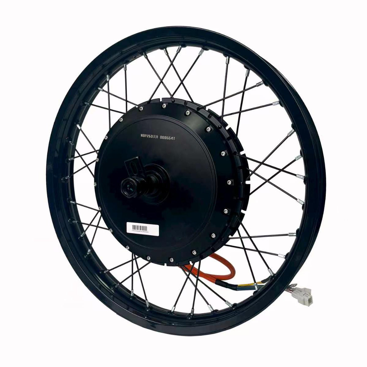 17inch/18inch/19inch QS273 170-175mm Dropout 72V 8000W High Power Motorcycle  Motorwheel With Single Speed Freewheel For Electric Motorcycle NBPower