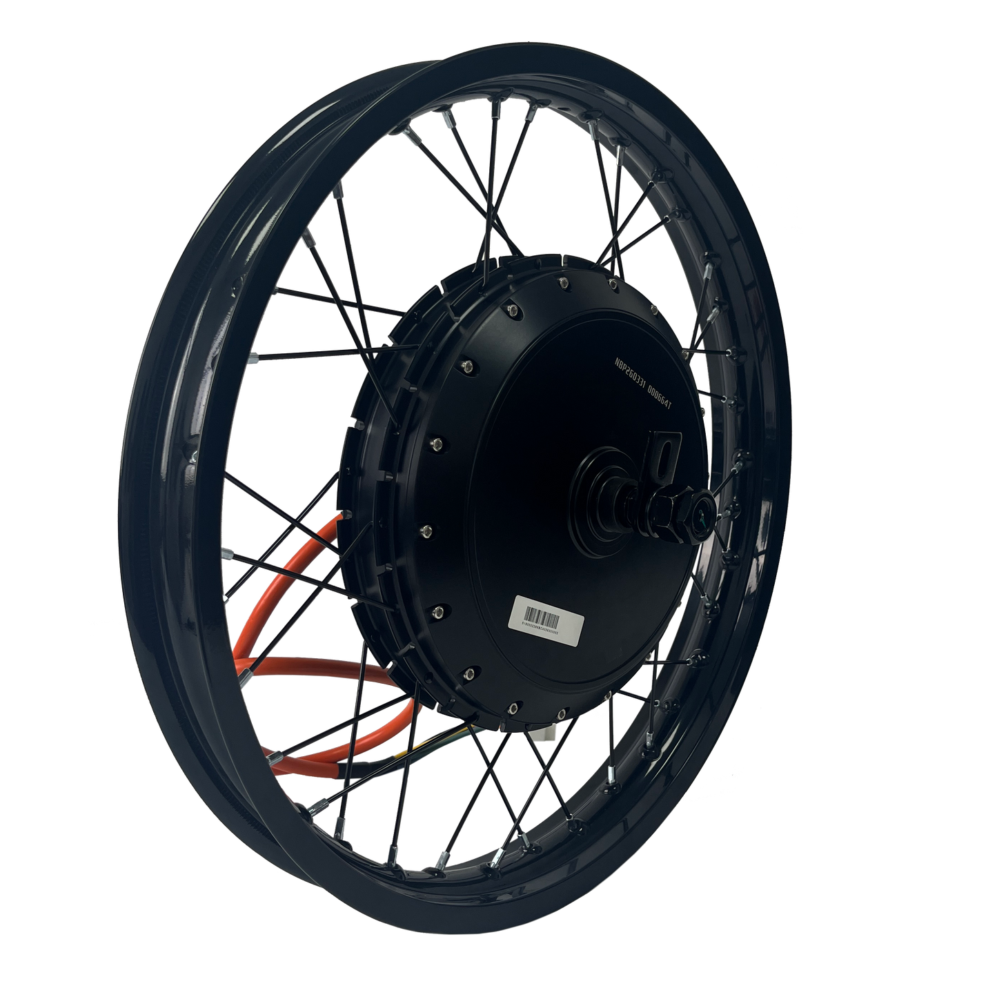 17inch/18inch/19inch QS273 170-175mm Dropout 72V 8000W High Power Motorcycle  Motorwheel With Single Speed Freewheel For Electric Motorcycle NBPower