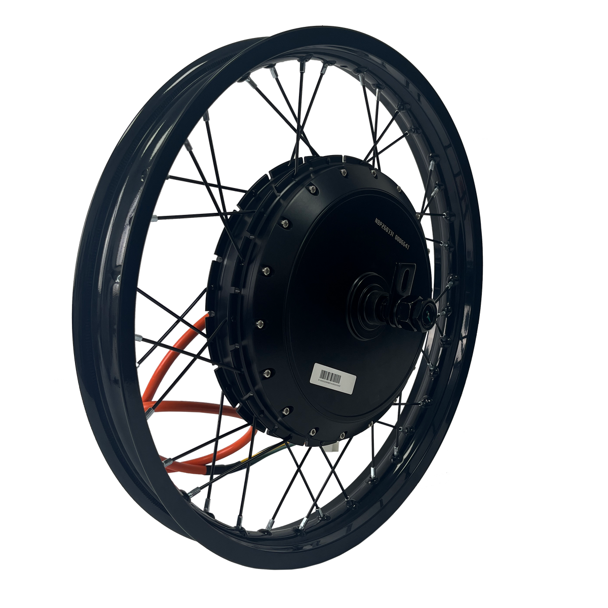 17inch/18inch/19inch QS273 170-175mm Dropout 72V 8000W High Power Motorcycle  Motorwheel With Single Speed Freewheel For Electric Motorcycle NBPower