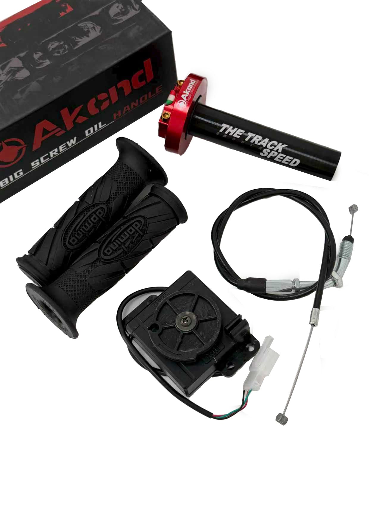 La tutaj Akcnd Ncy Gp Akcelilteniloj kun Kablolinio Unu Aro por Elektra Motorcikla Skotera Akcelilo