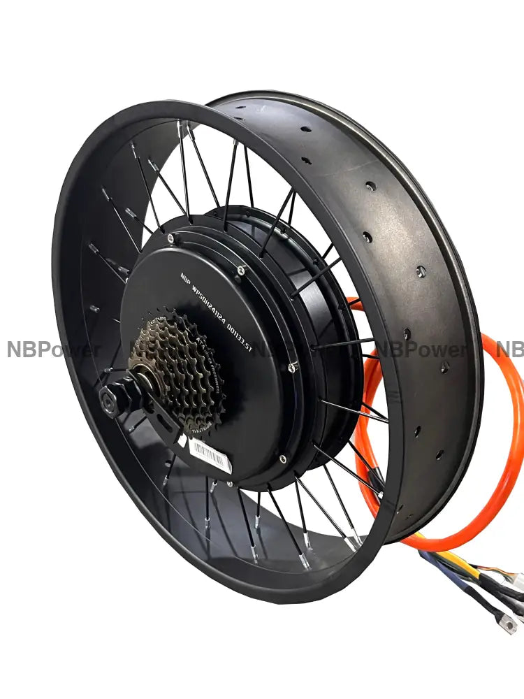 20x4.0 QS205 50H 190mm dropout 3T/3.5T/4T/5T 72V 5000w Fat Bike Brushless Hub Motor Wheel for Electric Bicycle Fat