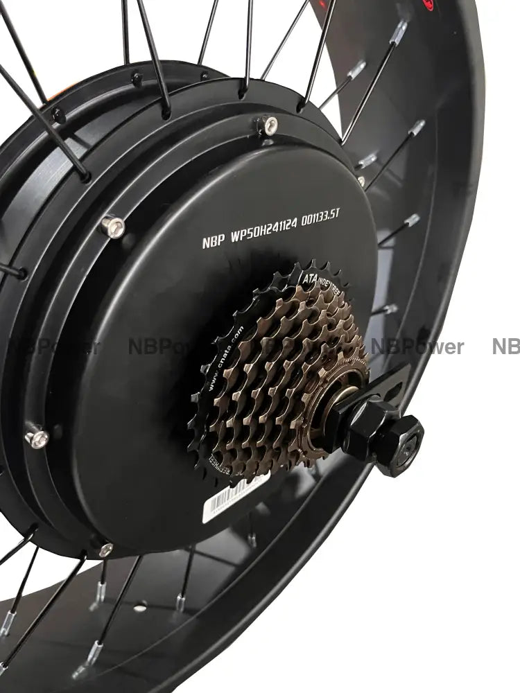 20x4.0 QS205 50H 190mm dropout 3T/3.5T/4T/5T 72V 5000w Fat Bike Brushless Hub Motor Wheel for Electric Bicycle Fat