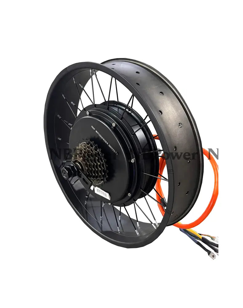 20x4.0 QS205 50H 190mm dropout 3T/3.5T/4T/5T 72V 5000w Fat Bike Brushless Hub Motor Wheel for Electric Bicycle Fat