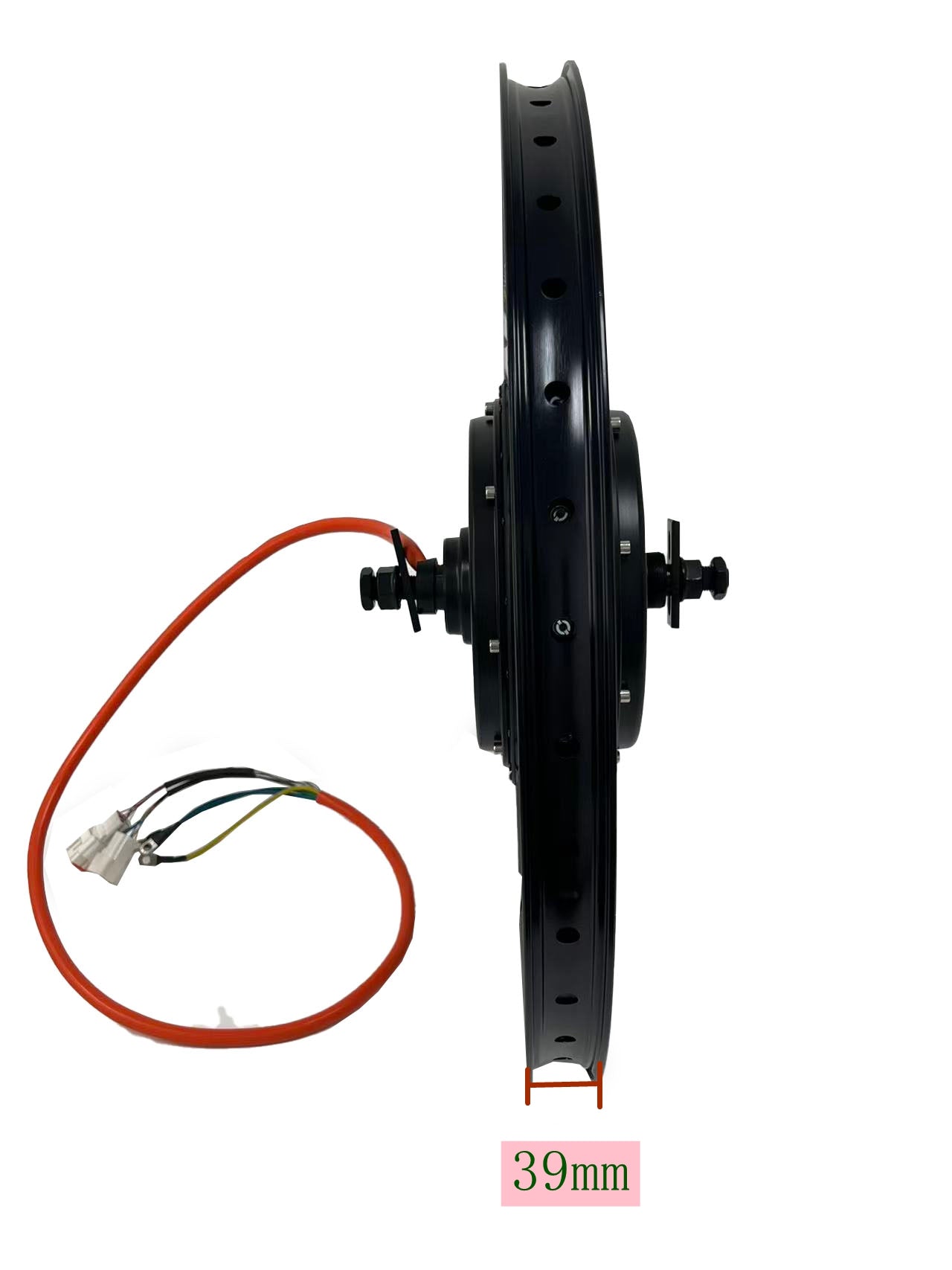 QS 205 3000W Motoro; 150mm Elfalo 72V QS 3000W Motorrado kun ununura libera rado