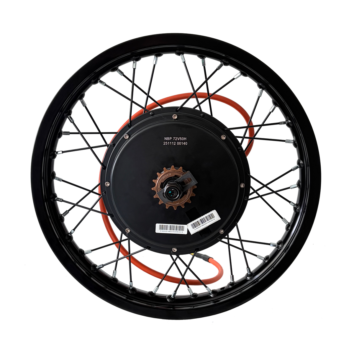 QS205  16inch/17inch/18inch/19inch/21inch  Motorcycle Rim Rear 150mm Dropout 3000W 3T Motorwheel  With Single Freewheel NBPower