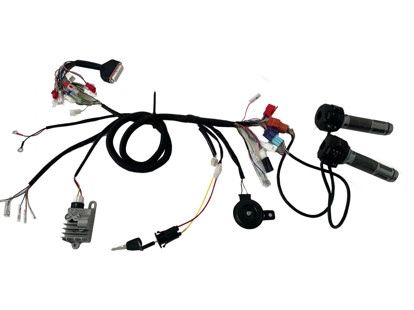 QS 138-C 72V3000W 70H Mid Drive Motor 428T with Fardriver ND72450 Controller ,DKD Display/TFT Display, Harness Wiring for Motorcycle Ebike Electric Bike