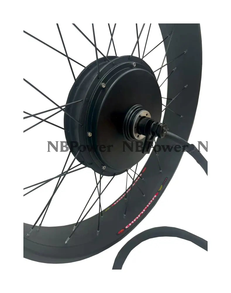 26*4.0 80mm width Fat rim QS 205 3.5T/4T/5T 150mm dropout QS 5000W motorwheel with spokes,QS 5000W Fat motorwheel Motor