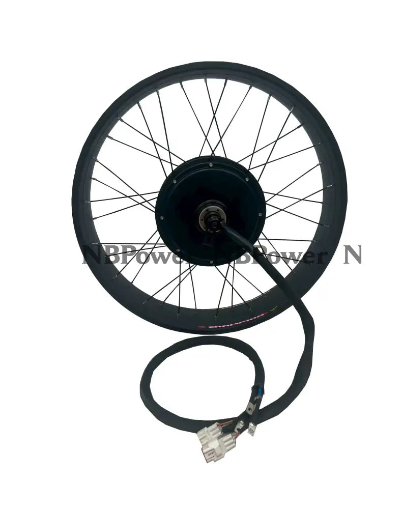 26*4.0 80mm width Fat rim QS 205 3.5T/4T/5T 150mm dropout QS 5000W motorwheel with spokes,QS 5000W Fat motorwheel Motor