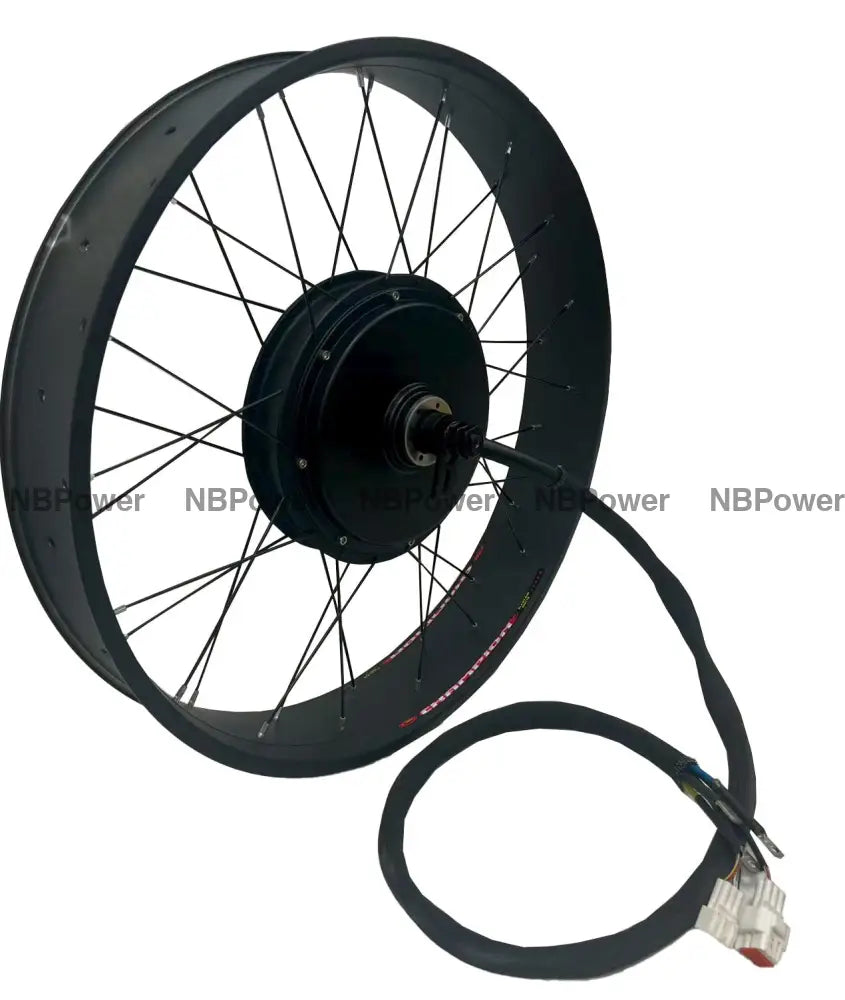26*4.0 80mm width Fat rim QS 205 3.5T/4T/5T 150mm dropout QS 5000W motorwheel with spokes,QS 5000W Fat motorwheel Motor