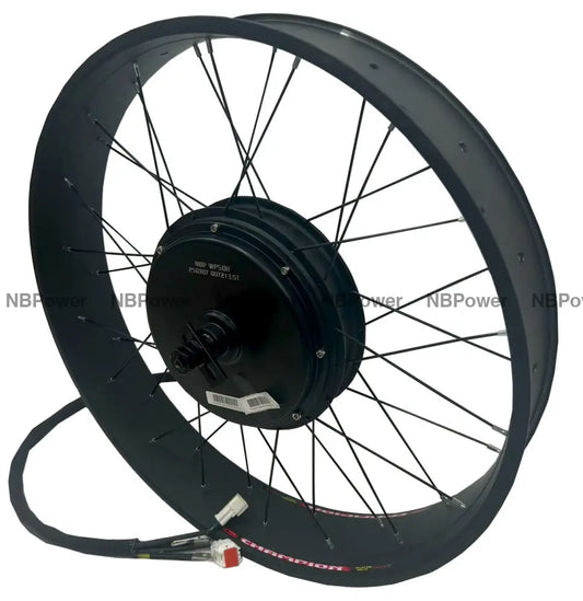 26*4.0 80mm width Fat rim QS 205 3.5T/4T/5T 150mm dropout QS 5000W motorwheel with spokes,QS 5000W Fat motorwheel 3.5T