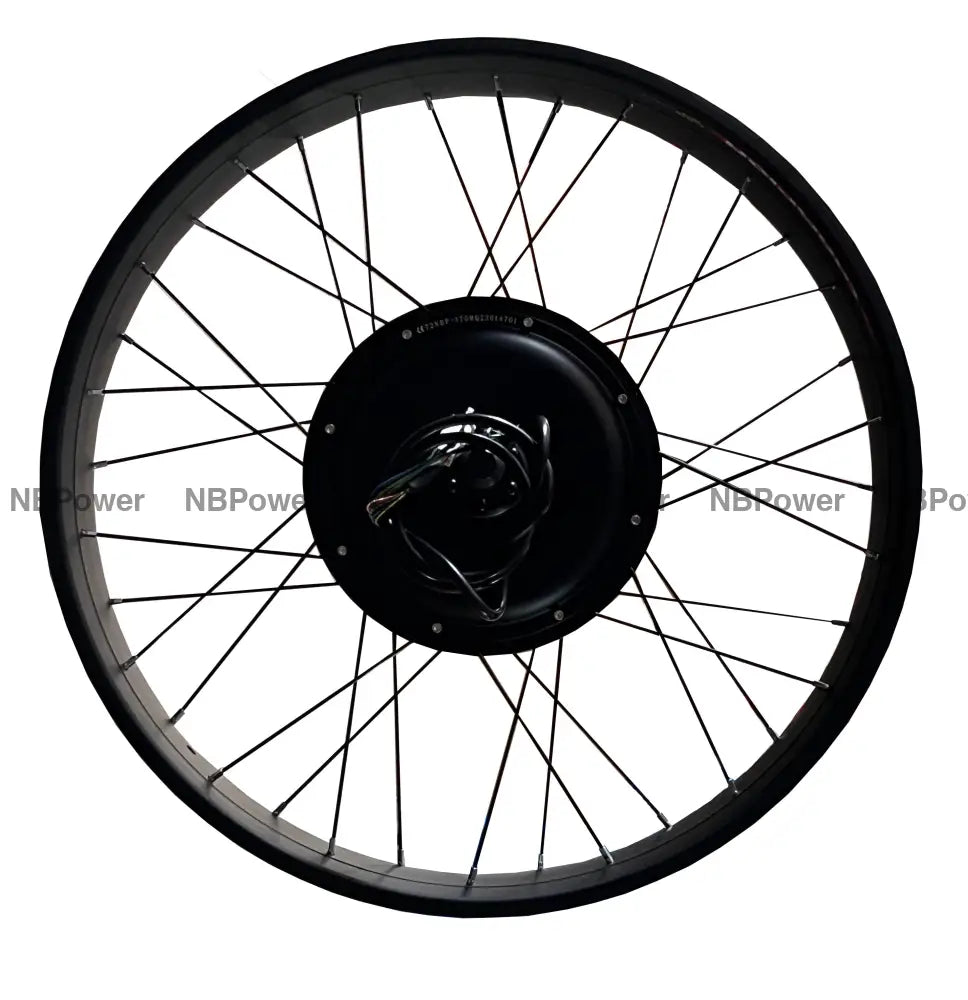 26*4.0 Rear 170-175mm dropout 48/52V/72V 2000W Fat motorwheel with spokes