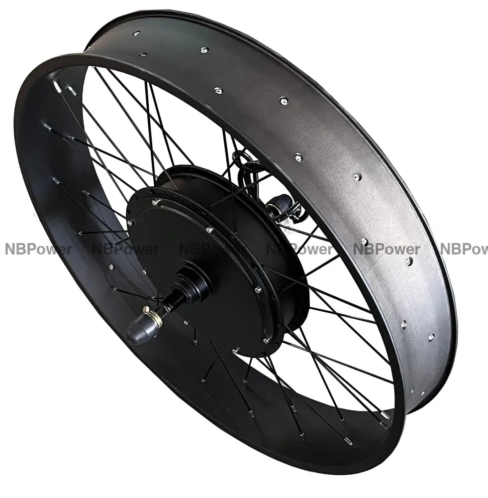 26*4.0 Rear 170-175mm dropout 48/52V/72V 2000W Fat motorwheel with spokes
