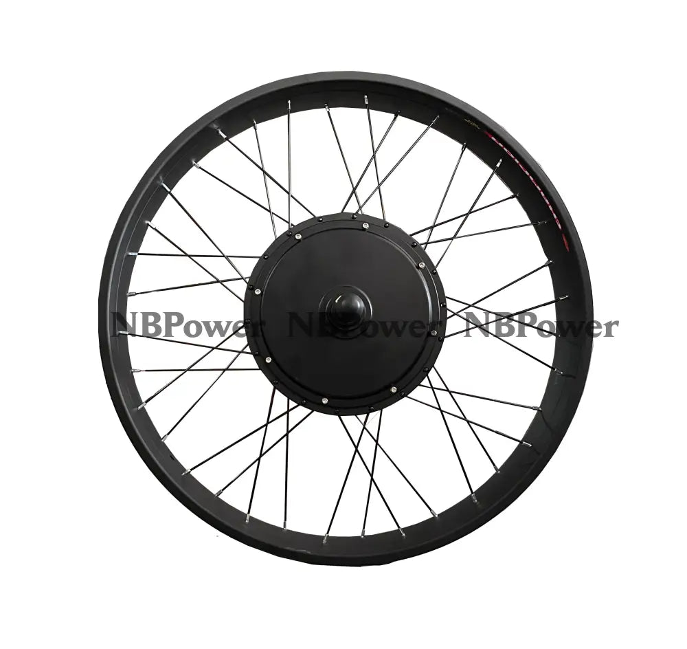 26*4.0 Rear 170-175mm dropout 48/52V/72V 2000W Fat motorwheel with spokes