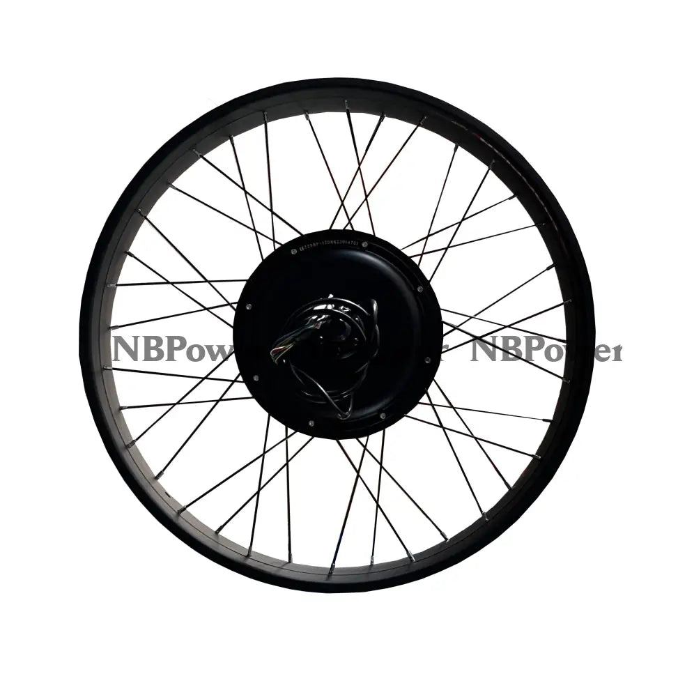 26*4.0 Rear 170-175mm dropout 48/52V/72V 2000W Fat motorwheel with spokes