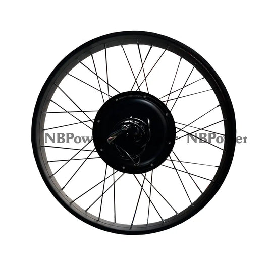 26*4.0 Rear 170-175mm dropout 48/52V/72V 2000W Fat motorwheel with spokes