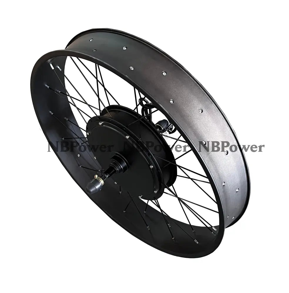 26*4.0 Rear 170-175mm dropout 48/52V/72V 2000W Fat motorwheel with spokes