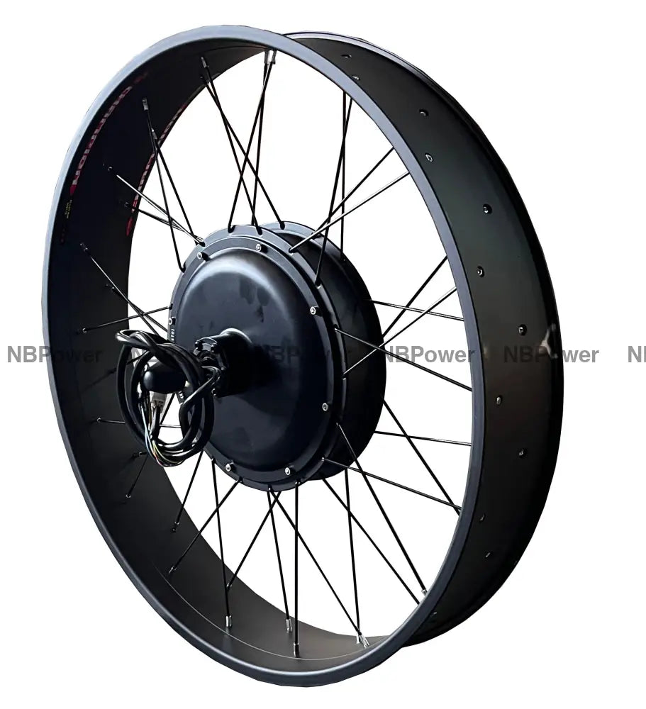 26*4.0 Rear 170-175mm dropout 48/52V/72V 2000W Fat motorwheel with spokes