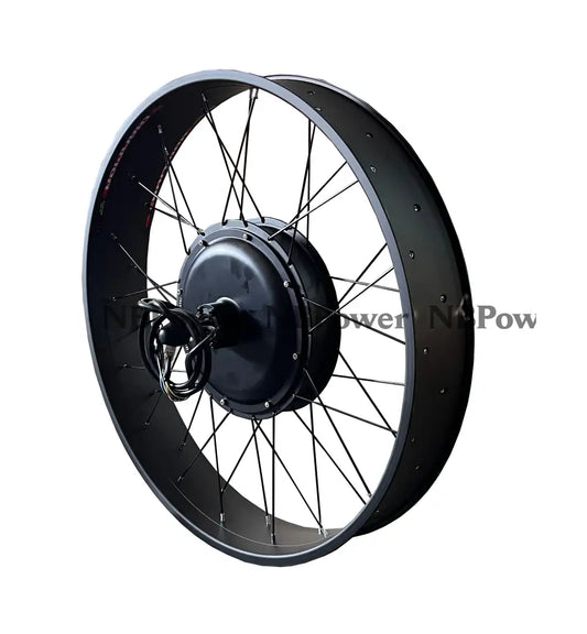 26*4.0 Rear 170-175mm dropout 48/52V/72V 2000W Fat motorwheel with spokes
