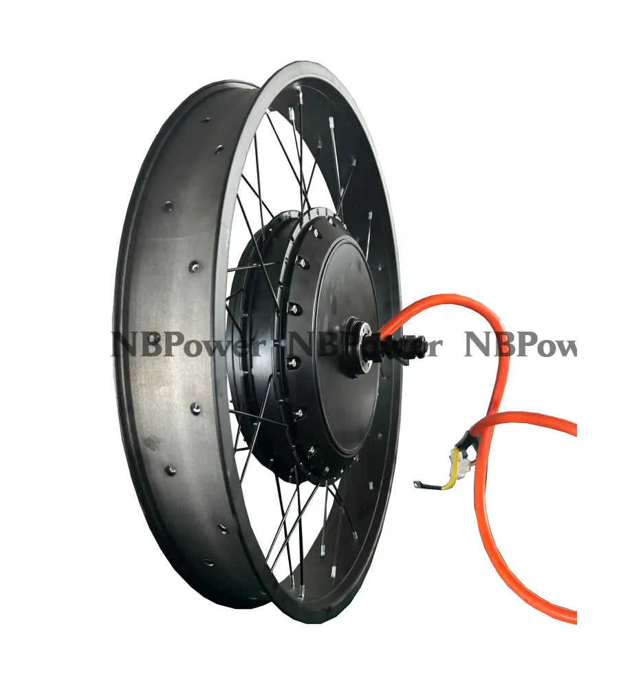 26inch 80mm Width Fat rim with QS 273 150mm dropout 8000W motorwheel with single freewheel 3.5T