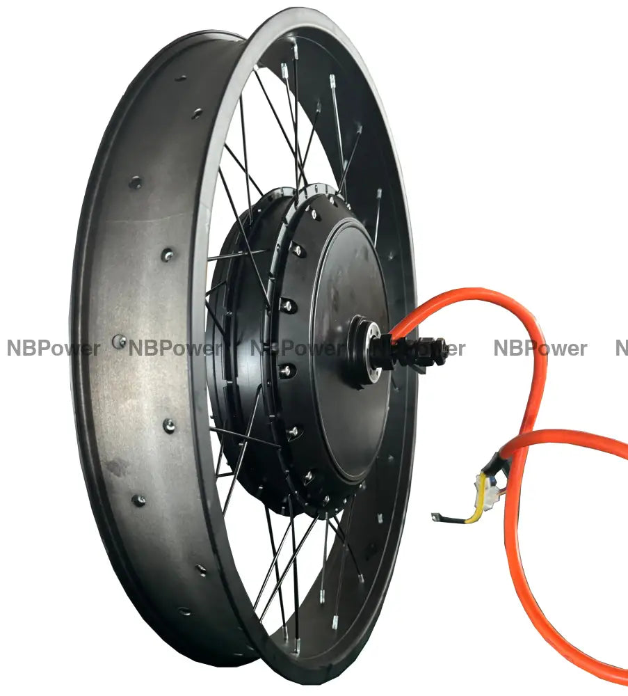 26inch 80mm Width Fat rim with QS 273 150mm dropout 8000W motorwheel with single freewheel 3.5T