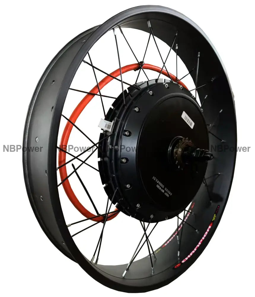 26inch 80mm Width Fat rim with QS 273 150mm dropout 8000W motorwheel with single freewheel 5T