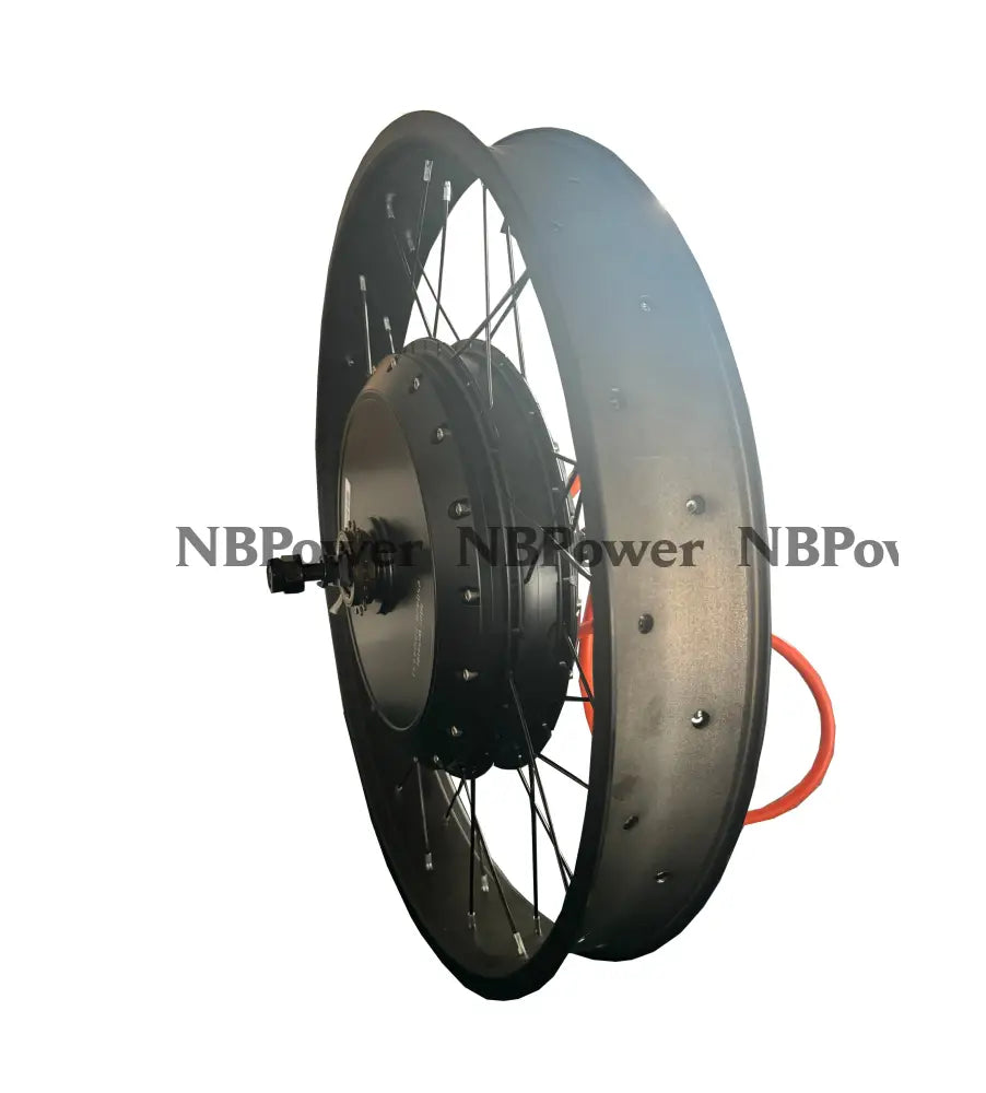 26inch 80mm Width Fat rim with QS 273 150mm dropout 8000W motorwheel with single freewheel