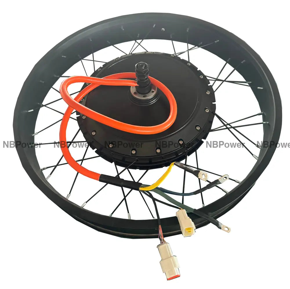 26inch 80mm Width Fat rim with QS 273 150mm dropout 8000W motorwheel with single freewheel
