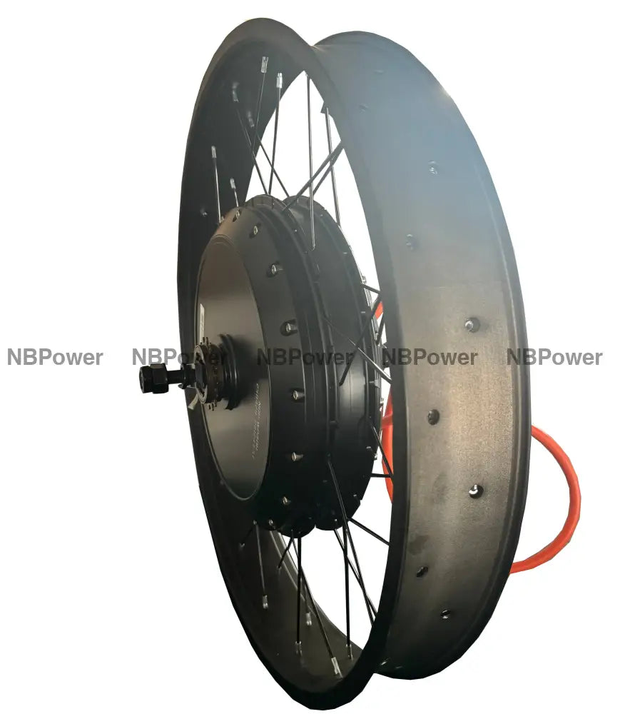 26inch 80mm Width Fat rim with QS 273 150mm dropout 8000W motorwheel with single freewheel