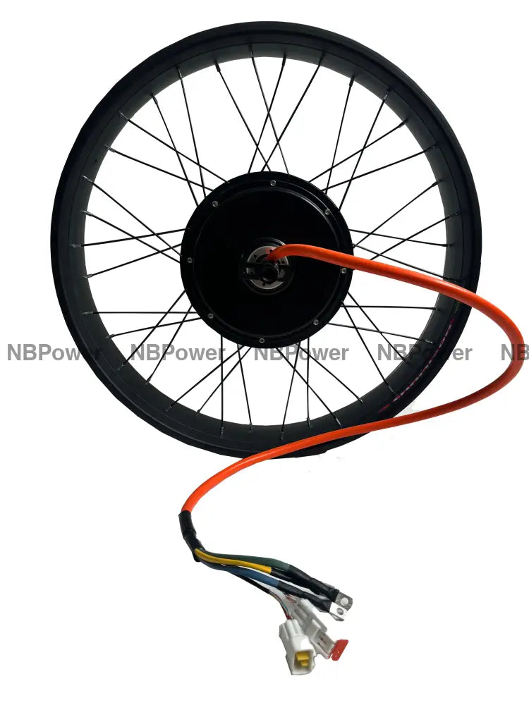 26x4.0 QS205 50H 190mm 72V 5000w Fat Bike Brushless Hub Motor Wheel for Electric Bicycle Fat Ebike 60-100kph