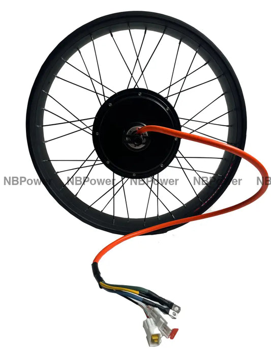 26x4.0 QS205 50H 190mm 72V 5000w Fat Bike Brushless Hub Motor Wheel for Electric Bicycle Fat Ebike 60-100kph