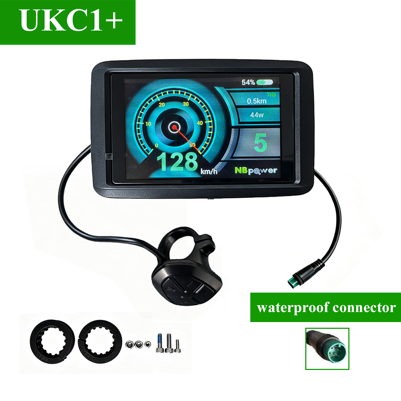Sabvoton SVMC7260/SVMC7280/SVMC72100/SVMC72150/SVMC72200 Programmable Waterproof 1-4 Cable  Motor Controller Kit, 60A/80A/100A/150A/200A with UKC1 / UKC1+  Display & Bluetooth APP Controller NBPower